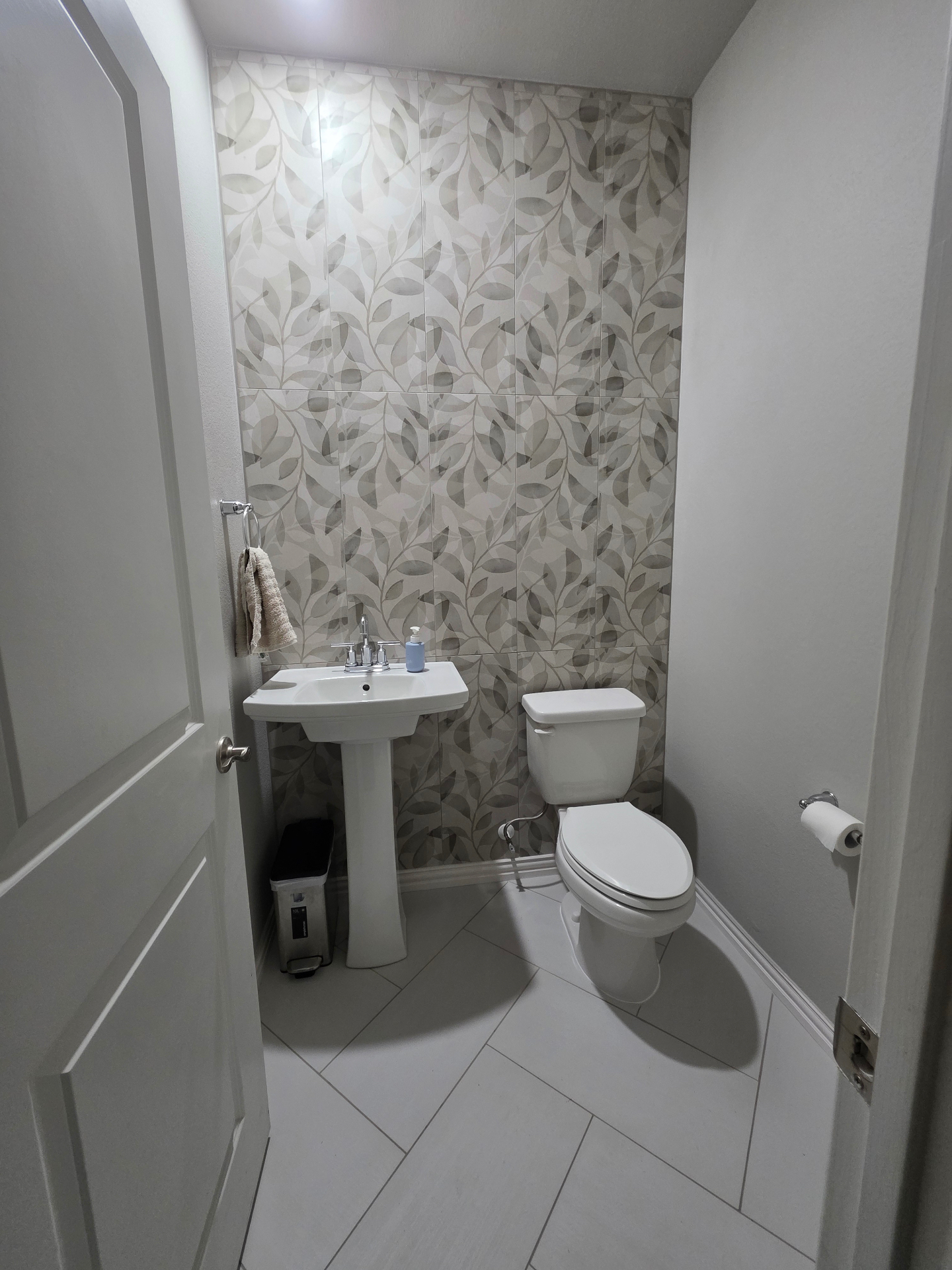 Botanical Tile Powder Room